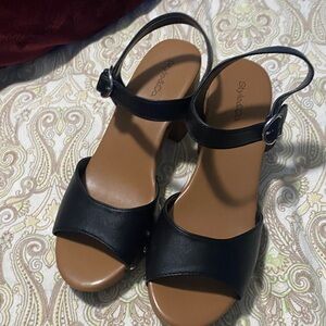 Style & Co. Black and Brown Women's Sandals